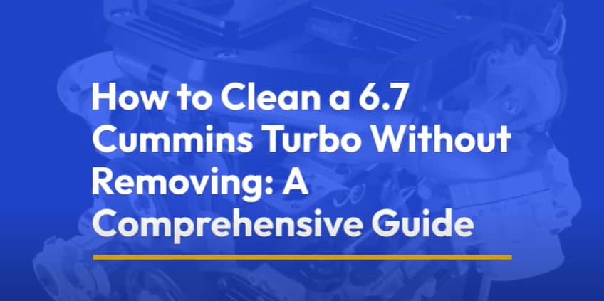 How to clean TURBO without removing ! 